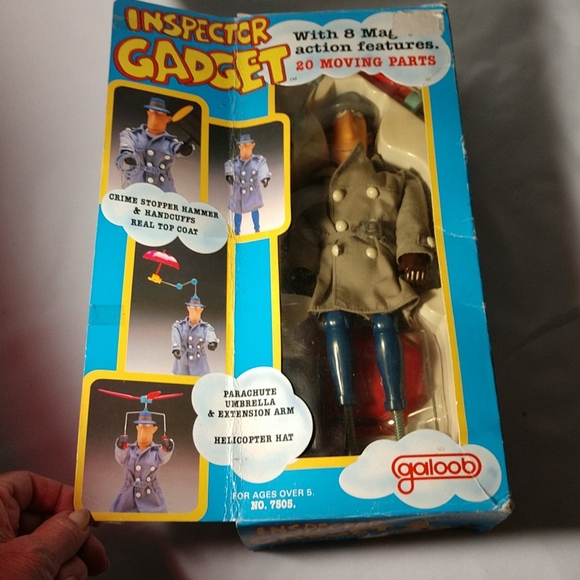 Vintage Inspector Gadget Action Toy Original Box - Picture 2 of 15